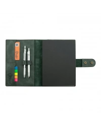 A5 Defter ve Ajanda Kılıfı - %100 Rainbow Deri - KO10001 - Haki