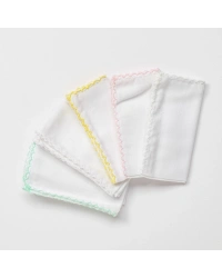 AC24447 Basic 5Li Bebek Ağız Mendili 25x25 cm Pink