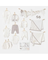 AC25562 Newborn Set Tinny Ships 20Li Hastane Çıkışı Ekru