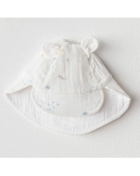 AC25618 Ocean İs My Happy Place Müslin Şapka White