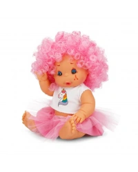 Afro Kıvırcık Renkli Saçlı Bebek