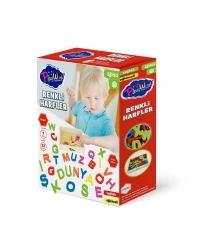 Ahşap Kasalı Renkli Harfler 33 Parça 402