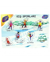 Ahşap Tutmalı Sporlar Yapboz