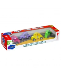 Ahşap Yarış Arabası 4lü Paket