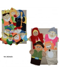 AND-5004 MASAL KAHRAMANLARI KUKLA SETİ