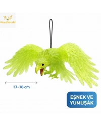 Asılabilir Lateks Kartal Dekor Süsü Yeşil 17-18 cm