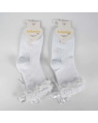  Ayçıl Aks. Kız Soket Çorap K22230 Beyaz