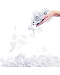 Beyaz Renk Gül Yaprağı Şekilli Konfeti 1 Paket 100 Adet