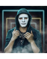 Beyaz Renk Hip Hop Anonim Jabbawockeez Dans Maskesi 18x19 cm