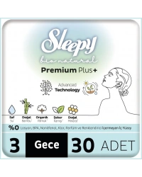 Bio Natural Premium Plus Mega Gece Ped 30 Adet