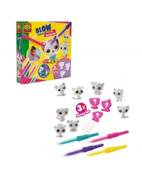 Boya Üfleme Kalemi 3x Kedicik Sürprizi