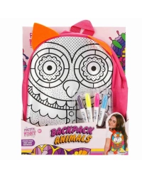 Boyanabilir Desenli Baykuş Sırt Çantası