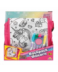Boyanabilir Desenli Unicorn Sırt Çantası