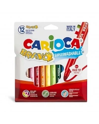 Bravo Süper Yıkanabilir Keçeli Boya Kalemi 12’li 42755