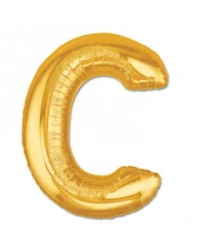 C Harf Folyo Balon Altın Renk  40 inç
