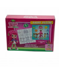 CK7880 Çilek Kız  Boyamalı  Puzzle -Utku