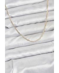 CM 14K Gold Renk Ataç Zincir Model 60 cm Kadın Kolye