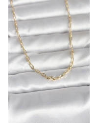 CM 14K Gold Renk Ataç Zincir Model 60 cm Kadın Kolye