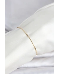 CM 14K Gold Renk Barlı Yılan Zincir Model Kadın Bileklik