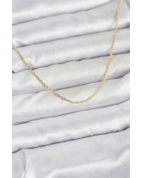 CM 14K Gold Renk Burgu Model 60 cm Kadın Kolye