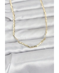 CM 14K Gold Renk Gemici Zincir Model 60 cm Kadın Kolye