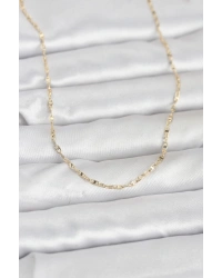 CM 14K Gold Renk Gemici Zincir Model 60 cm Kadın Kolye