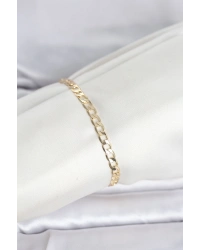 CM 14K Gold Renk Halka Zincir Model Kadın Bileklik