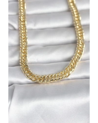CM 14K Gold Renk Kalın Zincir Model 60 cm Kadın Kolye