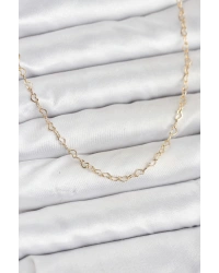 CM 14K Gold Renk Kalp Zincirli Kadın Kolye