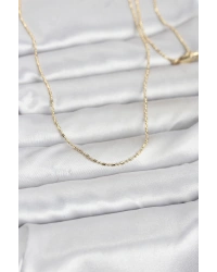 CM 14K Gold Renk Parçalı Topçuk Model 60 cm Kadın Kolye