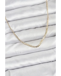 CM 14K Gold Renk Pirinç Zincir Model Kadın Kolye