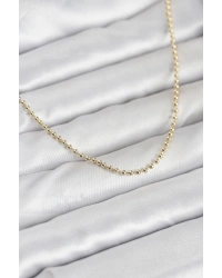 CM 14K Gold Renk Top Zincirli Model 60 cm Kadın Kolye