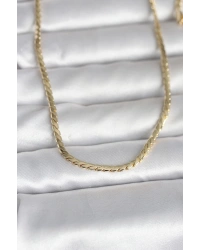 CM 14K Gold Renk Yassı Model 60 cm Kadın Kolye