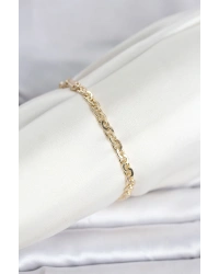 CM 14K Gold Renk Zincir Model Kadın Bileklik