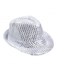 Çocuk Boy Gümüş Payetli Şapka Gösteri Şapkası Michael Jacskon Şapkası 54 No  NessiWorld