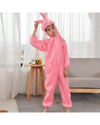 Çocuk Tavşan Kostümü Pembe Renk 6-7 Yaş 120 cm