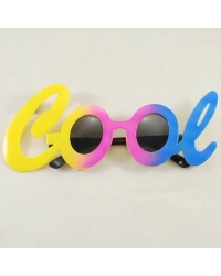 Cool Yazılı Rengarenk Parti Gözlüğü 21x8 cm