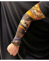 Çorap Dövme Giyilebilir Kol Bacak Dövmesi Likralı 2 Adet Model 27