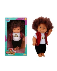 Curly Bebek Tulumlu Elbiseli Et Bebek 35 cm