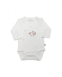 Curly Lamb Uzun Kol Kravuze Body 17111 Bej Mavi Ekru