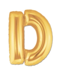 D Harf Folyo Balon Altın Renk  40 inç