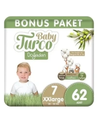 Doğadan Bebek Bezi Bonus Paket No:7 62 Adet