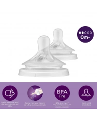Doğal Tepkili Natural Response 2Li Biberon Emziği No:2 0+ Ay