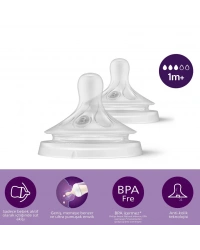 Doğal Tepkili Natural Response 2Li Biberon Emziği No:3 1+ Ay