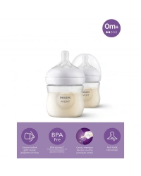 Doğal Tepkili Natural Response PP 2Li Biberon Seti 125 ml 0+ Ay