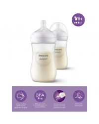 Doğal Tepkili Natural Response PP 2Li Biberon Seti 260 ml 1+ Ay