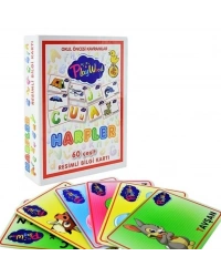 Eğitici Resimli Bilgi Kartı Harfler