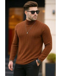 erkek boğazlı kazak premium kalite esnek kumaş