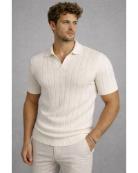 Erkek Kısa Kollu Polyemid Pamuk A Kalite Yazlık Tişört / Beyaz