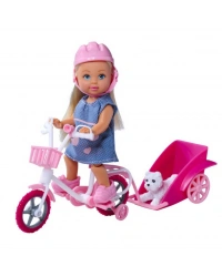 Evi ve Römorklu Bisikleti ve Köpeği 12 cm SMB-105730783